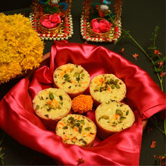    Tiny Malai Ghewar - DIY available online at SweeDesi