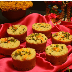    Tiny Malai Ghewar - DIY available online at SweeDesi
