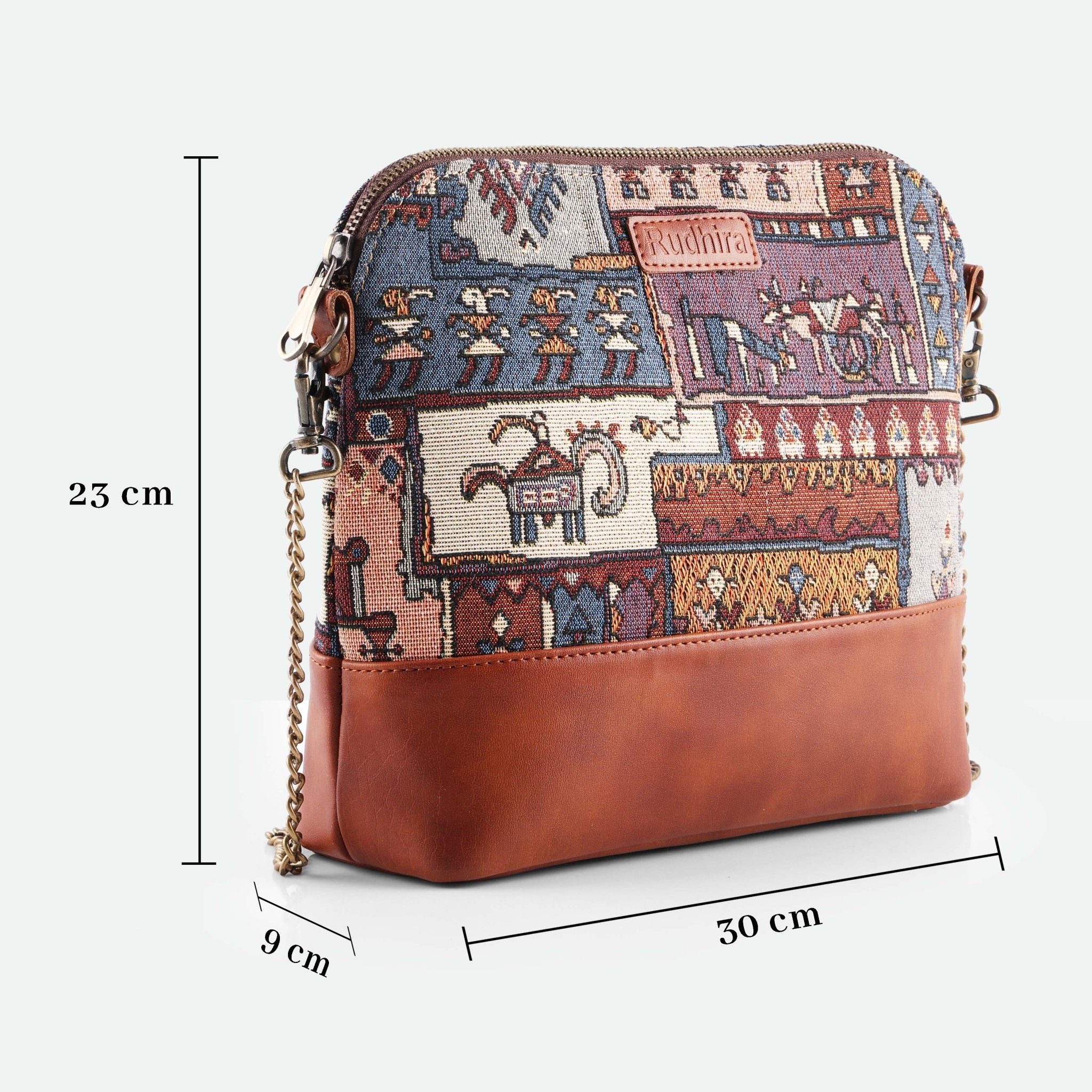 Turkish Kilim Patch Cross body Bag - SweeDesi