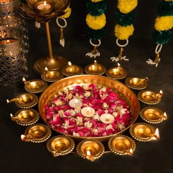 Traditional Diya Urli - SweeDesi